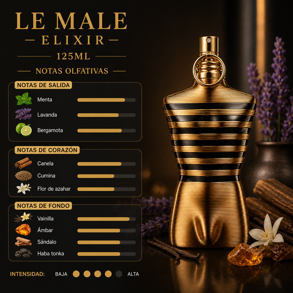 JPG Le Male Elixir 125ml (original)